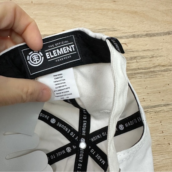 Element Men’s Off White Pool Cap - Picture 4 of 5